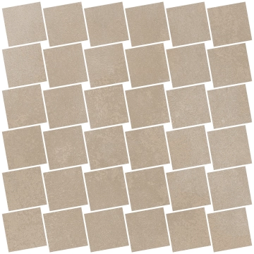 Cruda Mosaico Stucco J92755 - Beige, Naturale, 30x30cm, 8.50mm, not-rectified