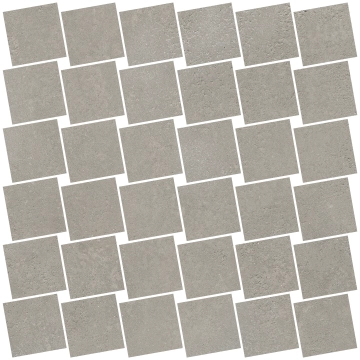 Cruda Mosaico Stucco J92758 - Grigio, Naturale, 30x30cm, 8.50mm, not-rectified