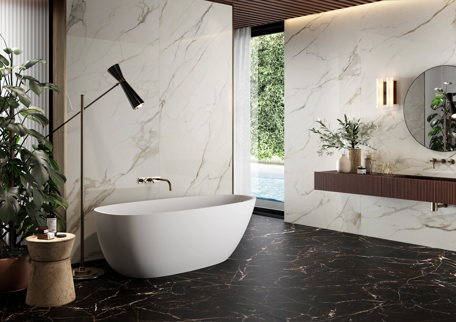 Ceramica Rondine Canova Calacatta Gold, Full lappato, 120x280cm, 6.00mm ...
