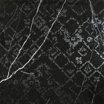Siena Lasser 1815 - Negro, Polished, 98x98cm, 10.00mm, Not rectified