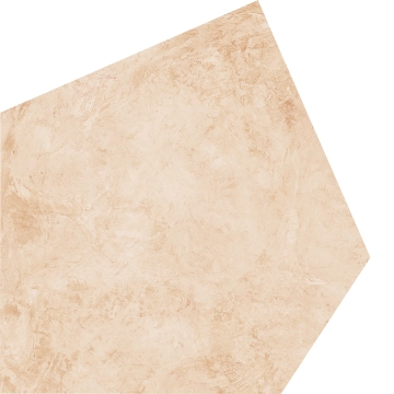 Aromas Large Pentagon 9AROMVANILARPENSOF - Vanilla, Soft, 120x120cm, 9.00mm, Rectified