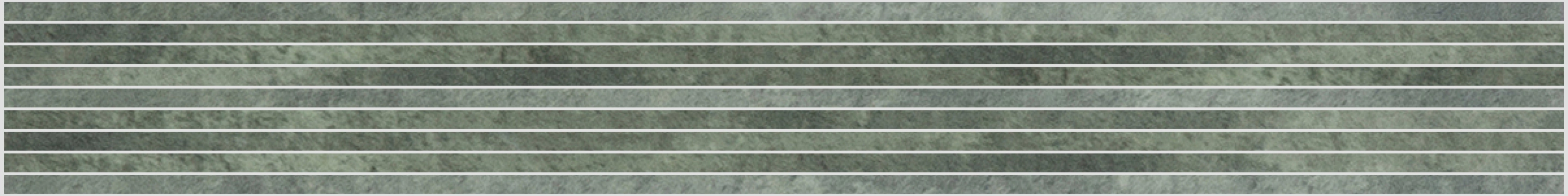 Krea Mosaico Stripes 4.8MOS120STRKREAGREE - Green, Mat, 15x120cm, 4.80mm, Rectified