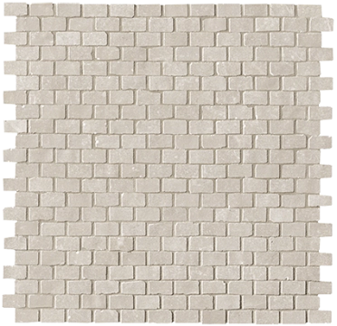 Maku Brick Mosaico fMJ6 - Grey, Anticato, 30.5x30.5cm, 9.00mm, Not rectified