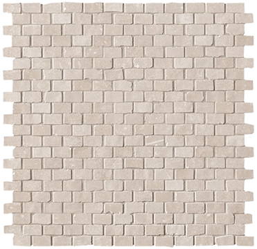 Maku Brick Mosaico fMJ8 - Nut, Anticato, 30.5x30.5cm, 9.00mm, Not rectified
