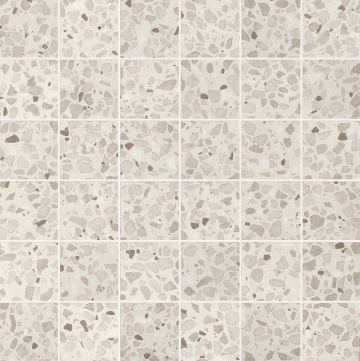 Glim Macromosaico fRO4 - Bianco, Matt, 30x30cm, 9.00mm, Not rectified
