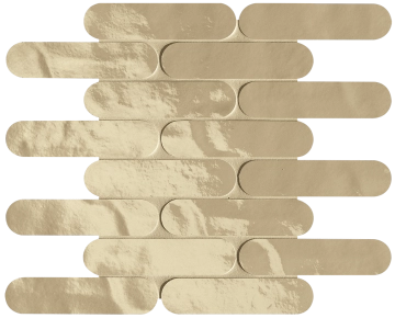 Glim Curve Mosaico fRN2 - Tortora, Brillante, 29x29.5cm, 9.00mm, Not rectified