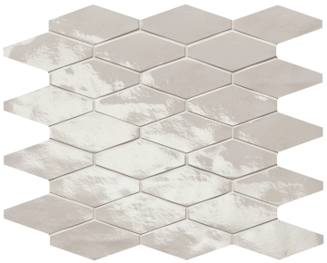 Glim Rombi Mosaico fRW9 - Ghiaccio, Brillante, 31x35.5cm, 9.00mm, Not rectified