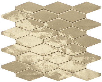 Glim Rombi Mosaico fRXH - Tortora, Brillante, 31x35.5cm, 9.00mm, Not rectified