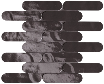 Glim Curve Mosaico fRNW - Lavagna, Brillante, 29x29.5cm, 9.00mm, Not rectified