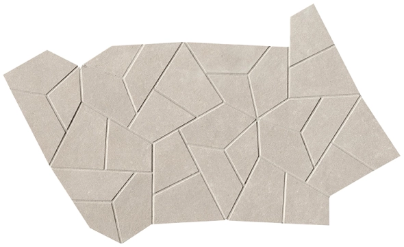 Sheer Mosaico fPRO - Grey, Matt, 25x41.5cm, 9.00mm, Not rectified