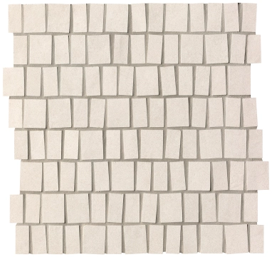 Sheer Bar Mosaico fPDG - White, Matt, 30.5x30.5cm, 9.00mm, Not rectified