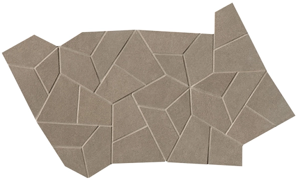 Sheer Mosaico fPRP - Taupe, Matt, 25x41.5cm, 9.00mm, Not rectified