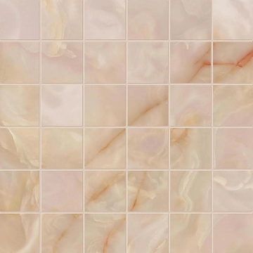 Gemme Macromosaico fRZY - Rosa, Brillante, 30x30cm, 6.00mm, Not rectified