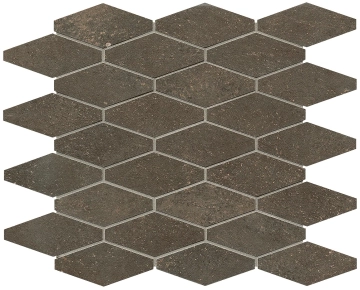 Nobu Rombi Macromosaico fRW2 - Cocoa, Matt, 31x35.5cm, 9.00mm, Not rectified