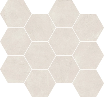 Victoria Esagonetta B70108 - White, Naturale, 30x34cm, 8.50mm, not-rectified