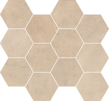 Victoria Esagonetta B70104 - Beige, Naturale, 30x34cm, 8.50mm, not-rectified