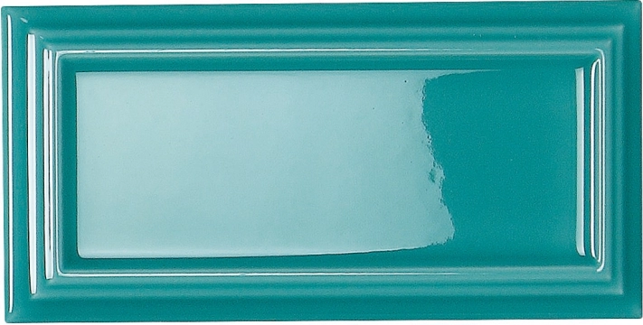 Hamptons Tiana Acqua, Brillo, 6.5x13cm, 8.00mm, Rectified