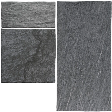 Nativa MUKNANE - Nero, Matt, 25x25cm, 10.00mm, Rectified