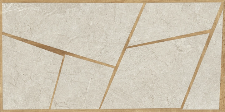 Mindwalk Woody P011643 - White, Naturale, 60x120cm, 8.50mm, Rectified