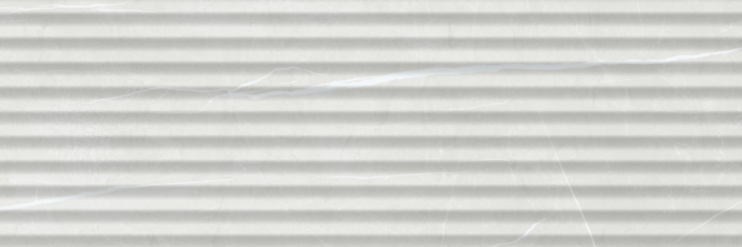 Alure Decor White, Satinado, 33.3x100cm, 10.00mm, Not rectified