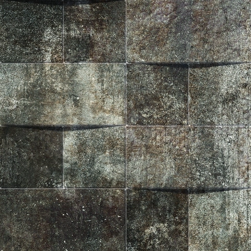 Alchemy Mosaico Brick 8431940326714 - Black, Hammered, 29.75x29.75cm, 10.00mm, not-rectified
