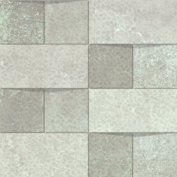 Alchemy Mosaico Brick 8431940326707 - White, Hammered, 29.75x29.75cm, 10.00mm, not-rectified
