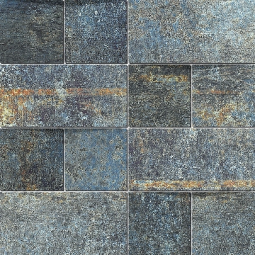 Alchemy Mosaico Brick 8431940326721 - Blue, Hammered, 29.75x29.75cm, 10.00mm, not-rectified