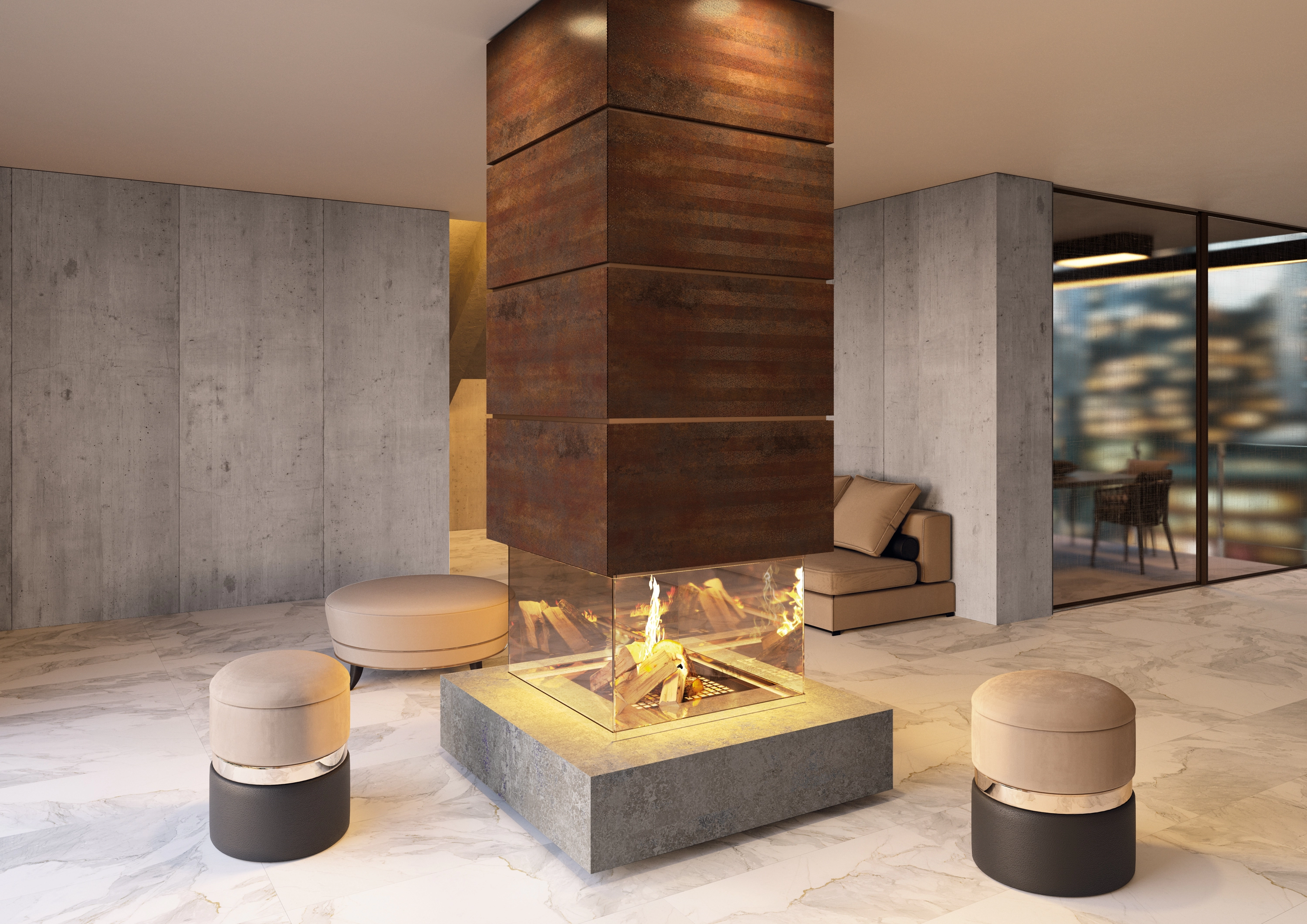 Apavisa Corten, Concrete