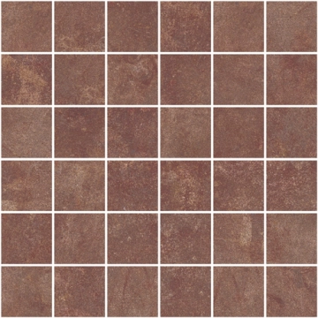 Argilla Mosaico 5x5 8431940446795 - Rosso, Naturale, 29.75x29.75cm, 10.00mm, not-rectified