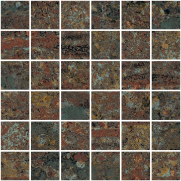 Rust Mosaico 5x5 8431940396755 - Green, Naturale, 29.75x29.75cm, 10.00mm, not-rectified