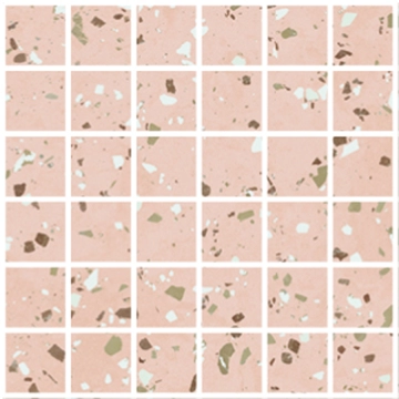 South Mosaico 5x5 8431940374180 - Pink, Naturale, 29.75x29.75cm, 10.00mm, Not rectified