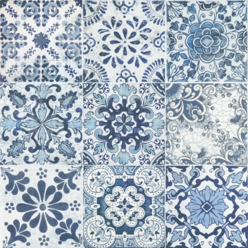 Majolica 8431940403842 - Blue, Pre-scored, 59.2x59.2cm, 20.00mm, Rectified