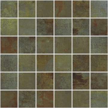 Lamiere Mosaico 5x5 8431940420702 - Green, Naturale, 29.75x29.75cm, 10.00mm, Not rectified