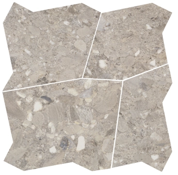 Ceppo Di Gres Palladio Mix 1077707 - Grigio, Naturale, 58x58cm, 9.50mm, Rectified