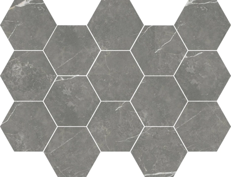 Elite Mosaico Hexagono 382972947981 - Graphite, Pulido, 32.5x22.5cm, 10.00mm, not-rectified