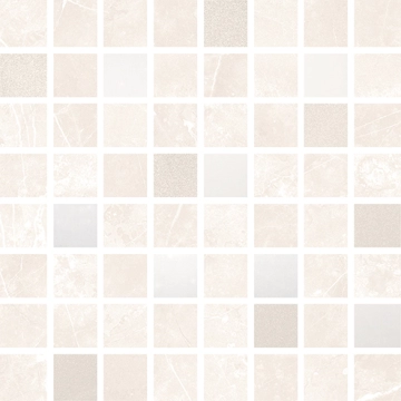 Marble Mosaico B663.0103.031K - Cream, Brillo, 17.5x17.5cm, 8.00mm, Not rectified