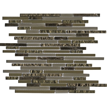 Eternity Mini Strip Emperador, Mate, 29.7x29.7cm, 8.00mm, Rectified