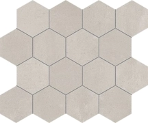 Kai Mosaico Hex Pearl, Naturale, 29.3x25.4cm, 10.00mm, Rectified