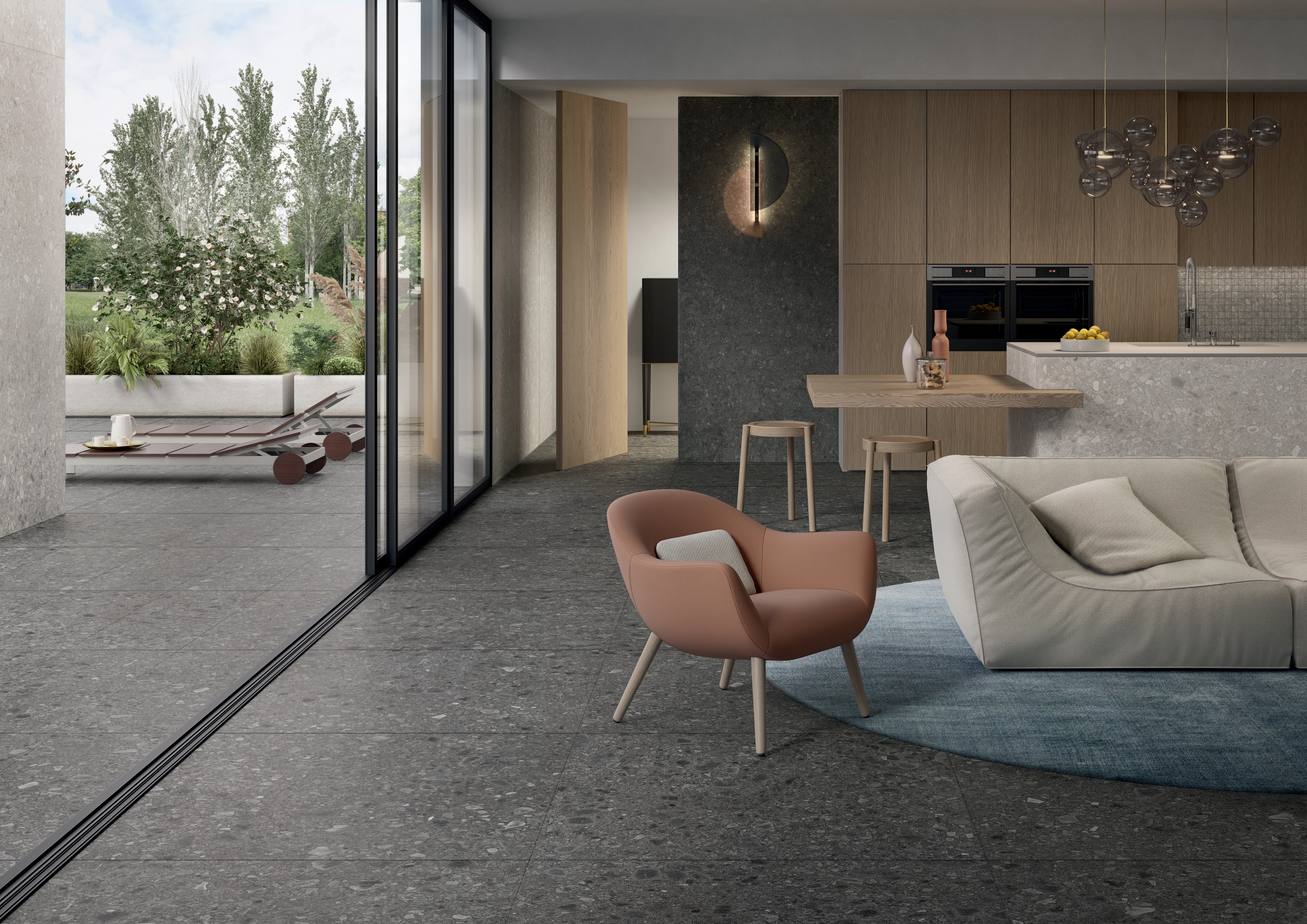 Lea Ceramiche Side Stone, Marble
