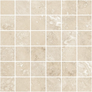 Tradition MOSAICO 4,7x4,7 114107 - Travertino Beige, Naturale, 11.81x11.81