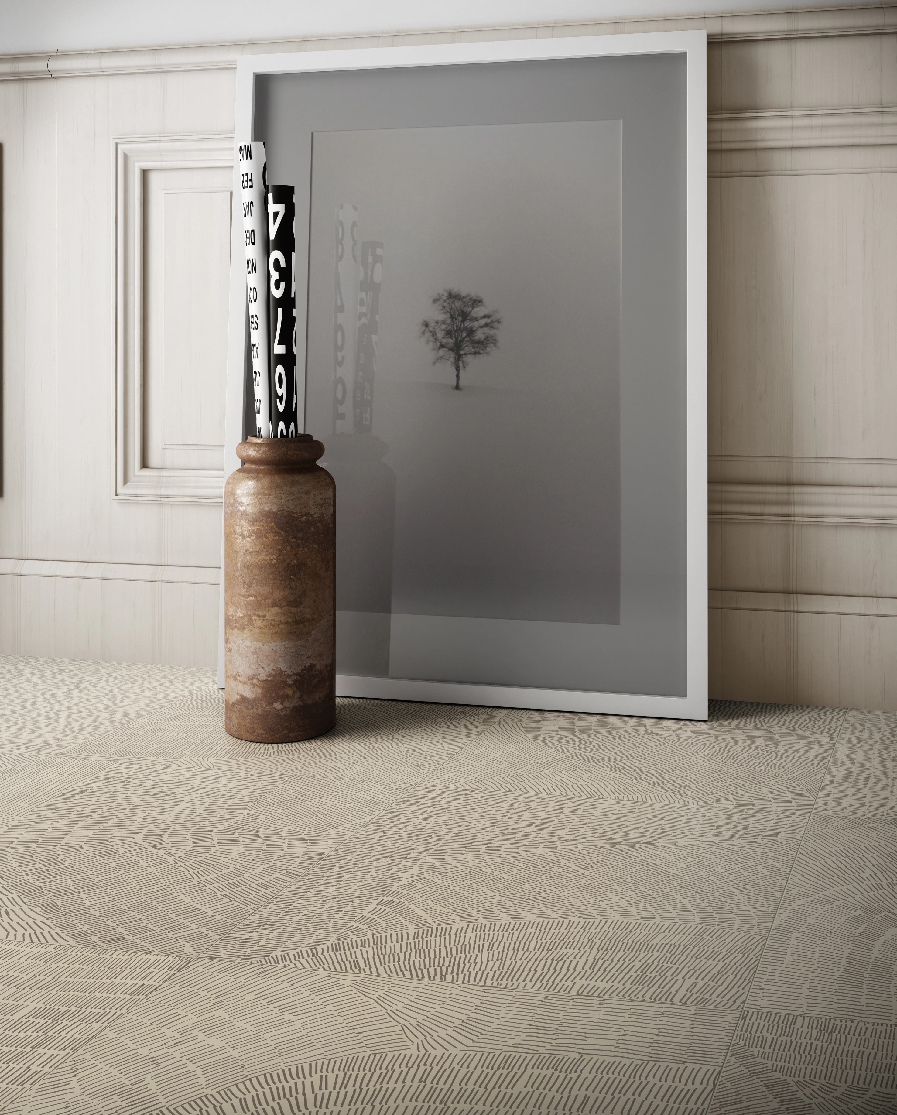 Ceramiche Refin Fossil, Stone; Fabric