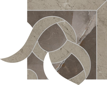 Prestigio Fascia Classic Angolo Sx LK26 - Pulpis, Lucido, 15x15cm, 9.00mm, Rectified