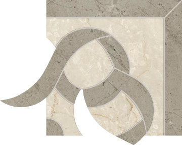 Prestigio Fascia Classic Angolo Sx LZ06 - Botticino, Lucido, 15x15cm, 9.00mm, Rectified