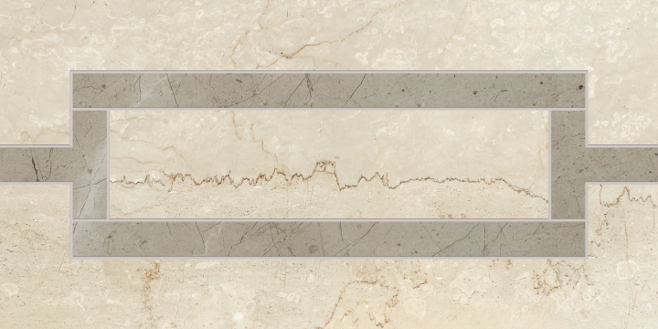 Prestigio Fascia Minimal LZ10 - Botticino, Lucido, 15x30cm, 9.00mm, Rectified