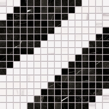 Prestigio Mosaico Macro RB62 - Marquinia, Lucido, 30x30cm, 9.00mm, Rectified