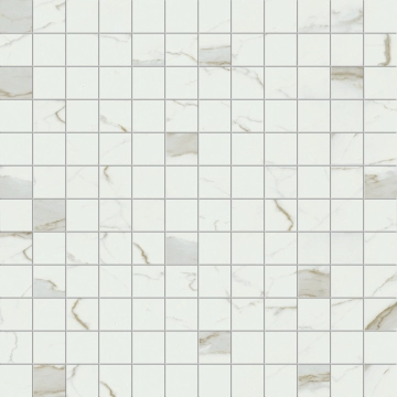 Prestigio Mosaico RB56 - Calacatta Oro, Lucido, 30x30cm, 9.00mm, Rectified