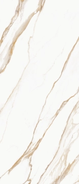 Prestigio RA36 - Calacatta Oro, Lucido, 120x278cm, 6.00mm, Rectified