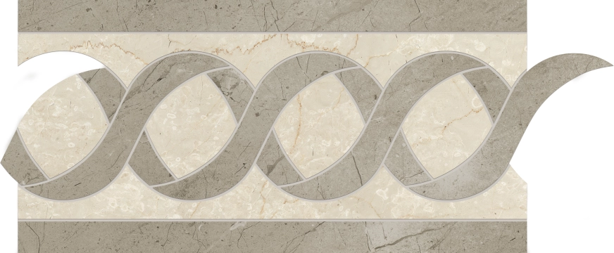 Prestigio Fascia Classic LY98 - Botticino, Lucido, 15x30cm, 9.00mm, Rectified