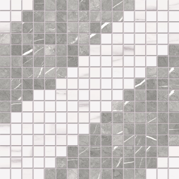 Prestigio Mosaico Macro RB61 - Impero, Lucido, 30x30cm, 9.00mm, Rectified