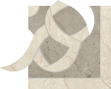 Prestigio Fascia Classic Angolo Dx LZ01 - Arcadia, Lucido, 15x15cm, 9.00mm, Rectified